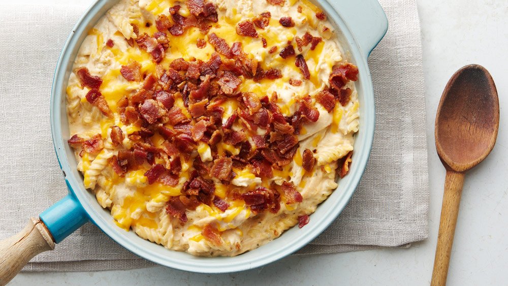 One-Pot Chicken, Bacon and Ranch Pasta