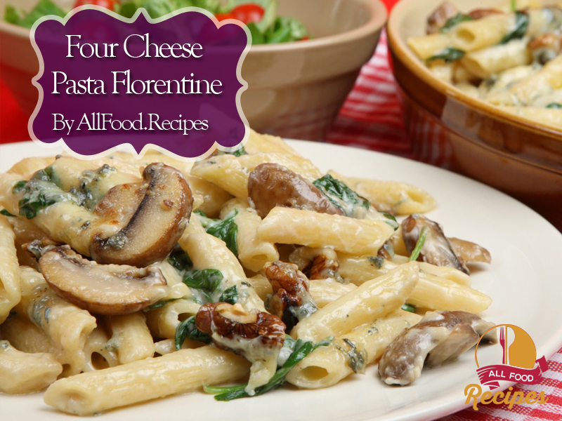 Four Cheese Pasta Florentine