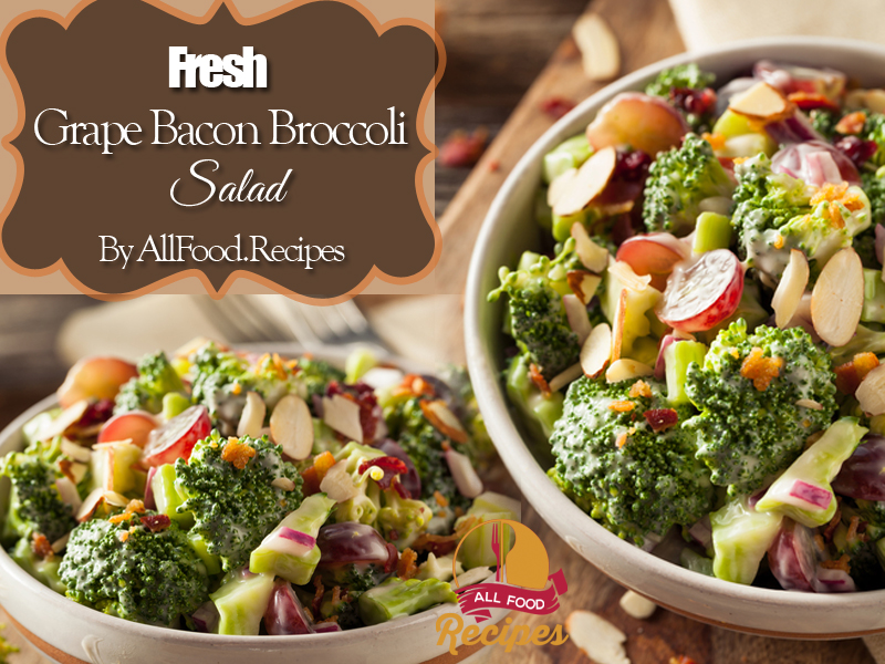 Fresh Grape Bacon Broccoli Salad