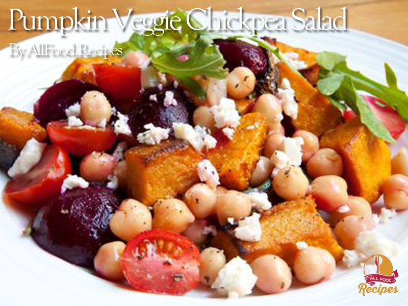 Pumpkin Veggie Chickpea Salad