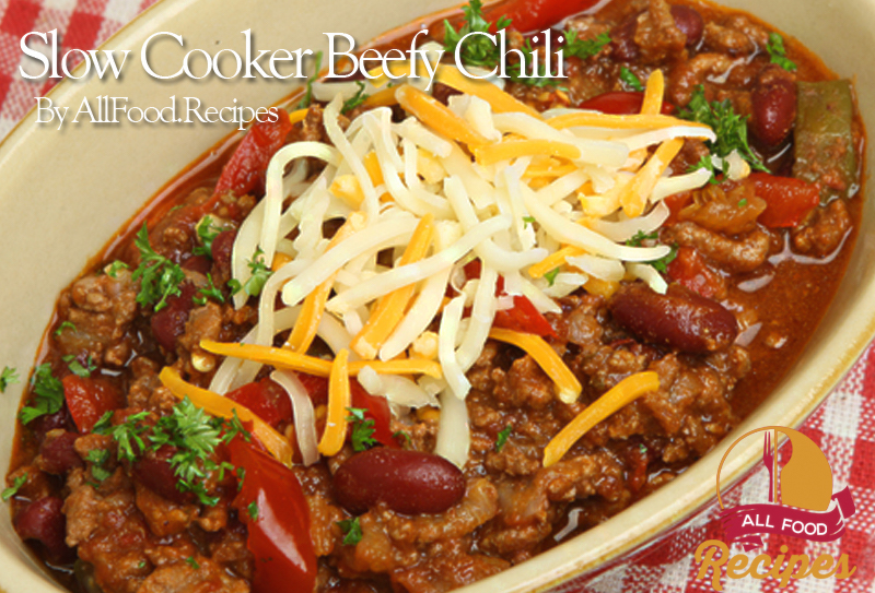 Slow Cooker Beefy Chili