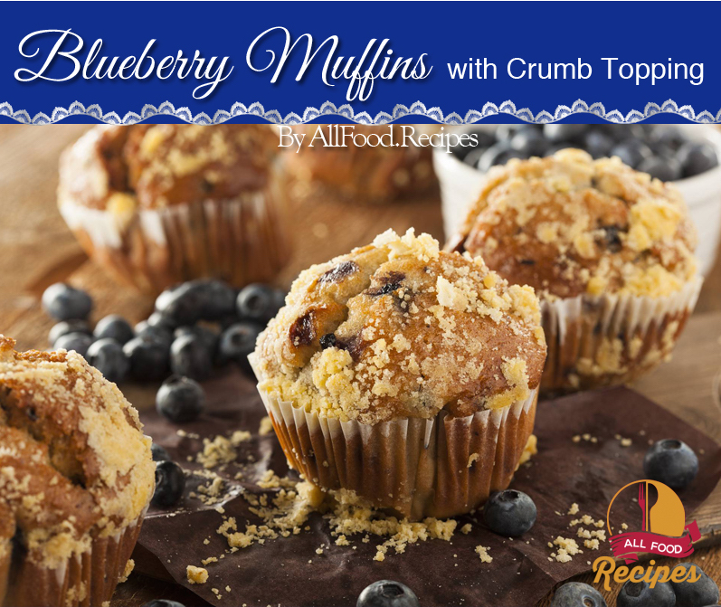 Blueberry Muffins with Crumb Topping