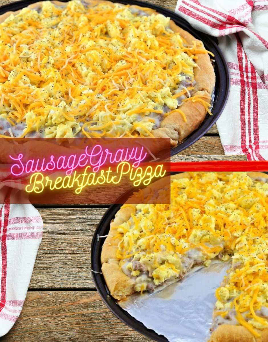 Sausage Gravy Breakfast Pizza