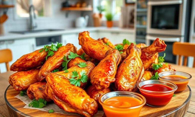 Super Crispy Air Fryer Chicken Wings | Easy & Delicious Recipe (VIDEO) 11 Crispy air fryer chicken wings seasoned to perfection, easy and delicious appetizer recipe