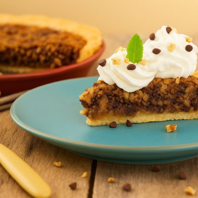 Indulge in this decadent Kentucky Derby pie recipe! This gooey, buttery chocolate pecan walnut pie with a flaky pie crust i