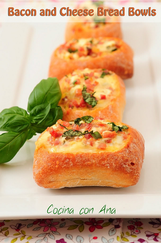 Bacon and Cheese Bread Bowls
