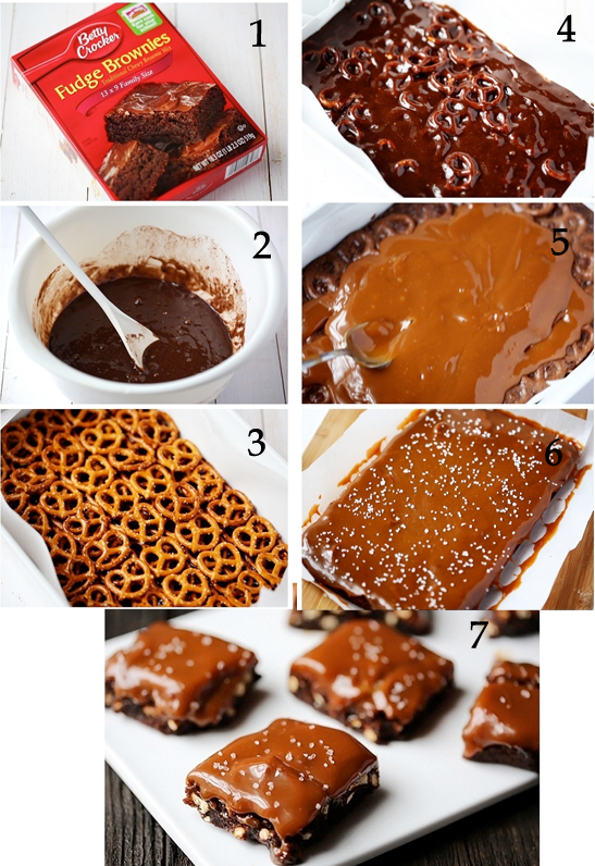 Salted Pretzel Caramel Brownies copia
