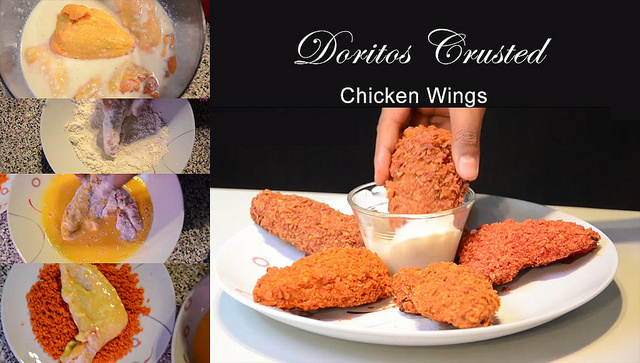 Doritos Crusted Chicken wings