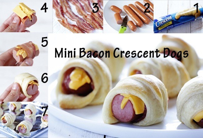 Mini Bacon Crescent Dogs