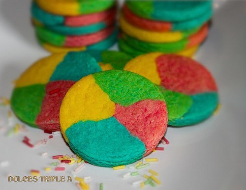 Super Easy Rainbow Cookies