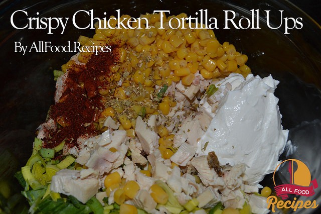 Crispy Chicken Tortilla Roll Ups