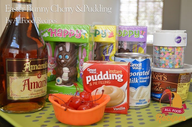 Easter Bunny Cherry Pudding