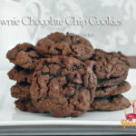 Brownie Chocolate Chip Cookies