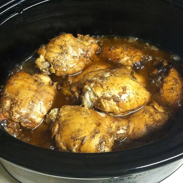 Crock Pot Balsamic Chicken Thighs