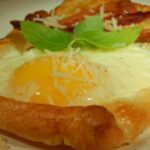Bacon and Egg Crescent Squares