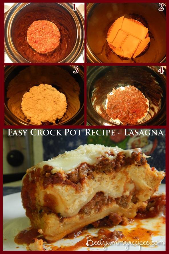 Easy Crock Pot Recipe - Lasagna