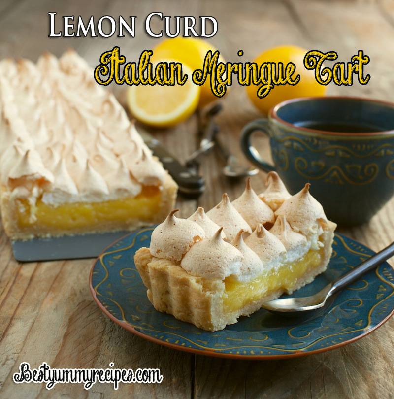 Lemon Curd Italian Meringue Tart