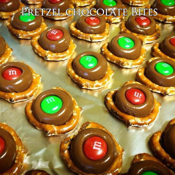 Pretzel chocolate Bites