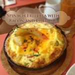 Spinach Frittata with Bacon and Cheddar