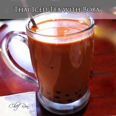 Thai Iced Tea with Boba
