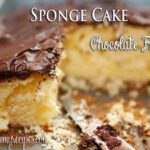 Sponge Cake with Chocolate Frosting