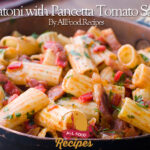 Rigatoni with Pancetta Tomato Sauce