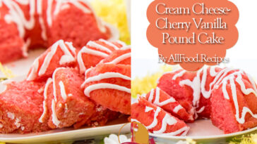 Cream Cheese-Cherry Vanilla Pound Cake
