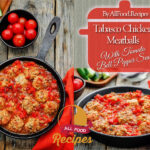 Tabasco Chicken Meatballs With Tomato Bell Pepper Sauce