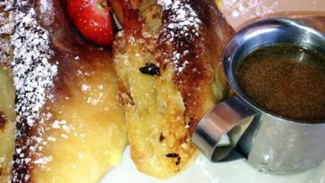 Creme Brulee French Toast with Creamy Maple Syrup