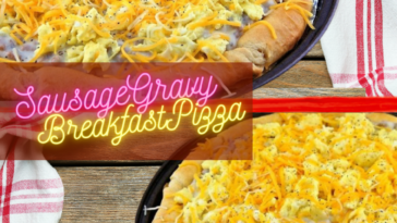 Sausage Gravy Breakfast Pizza