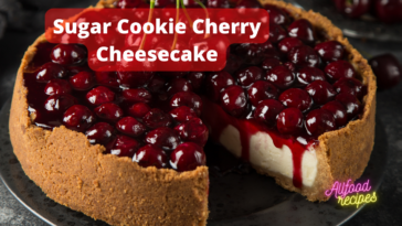Sugar Cookie Cherry Cheesecake