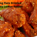 Fried Wing Flats Drizzled With Honey Lemon Pepper